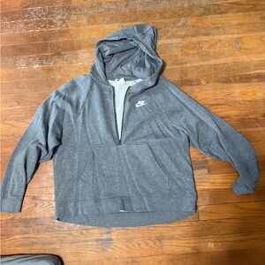 Nike Gray Zip-Up Hoodie